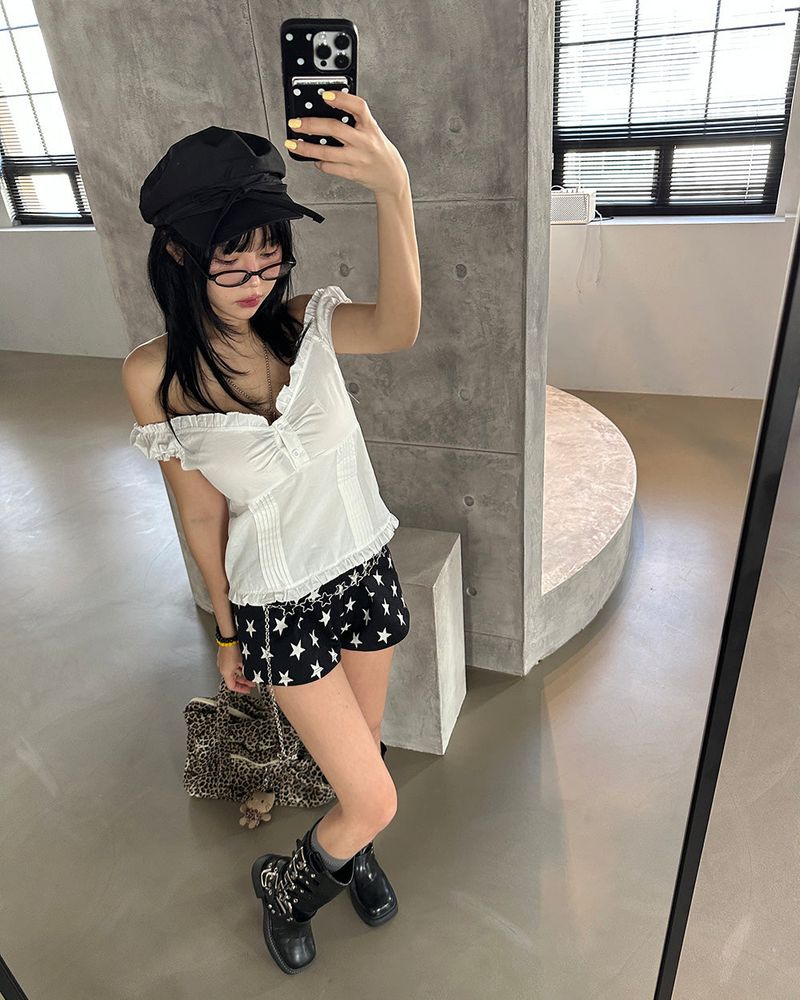 Delight-J（ディライトジェイ）の「Star Kitchen Banded Waist Shorts（Pants）」