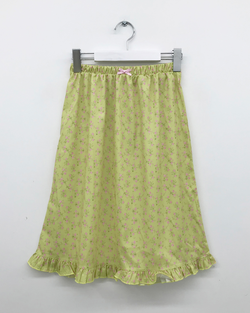 Merry Flower Frill Skirt (2color)
