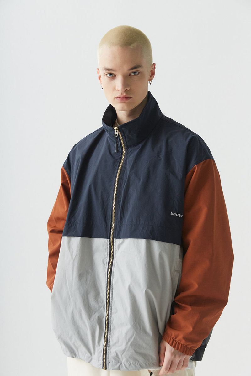 BSRABBIT(ビエスラビット)の「BSR2223FWJK056 MCS WIDE JACKET NAVY BROWN(Jackets/Outerwear)」