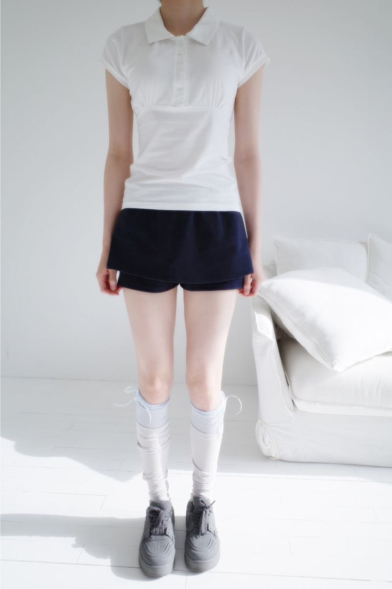ポニーレーススカートパンツ(3color)