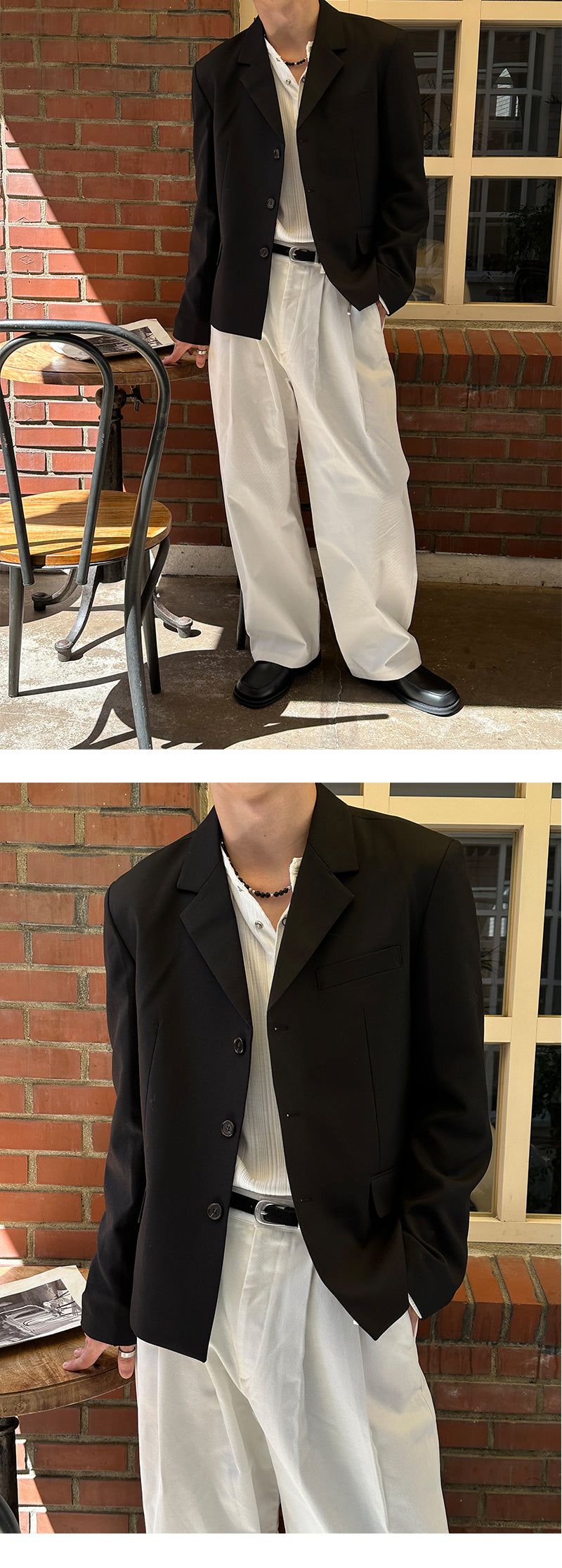 [F/W] Standard 3button short jacket(2color)