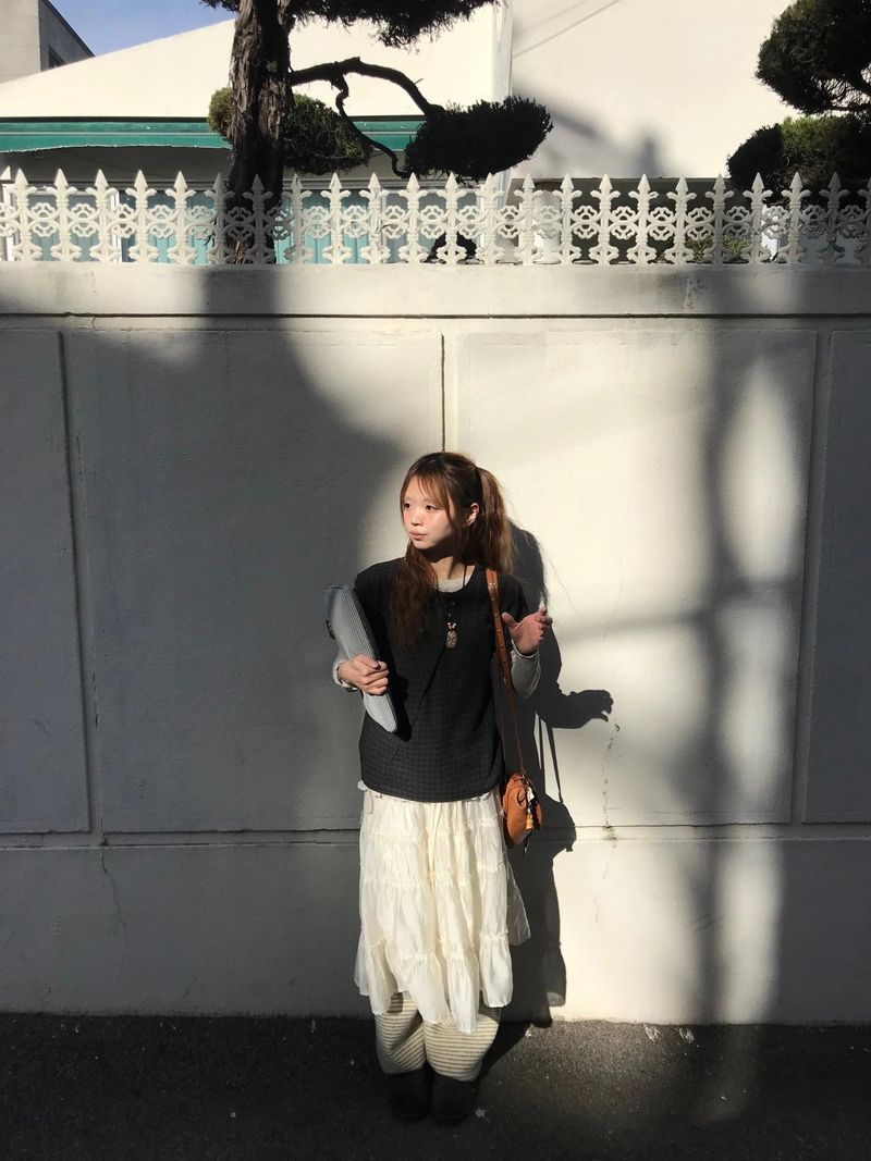 ritten check blouse