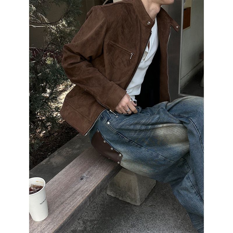  [S/S] Suede biker jacket(3color)