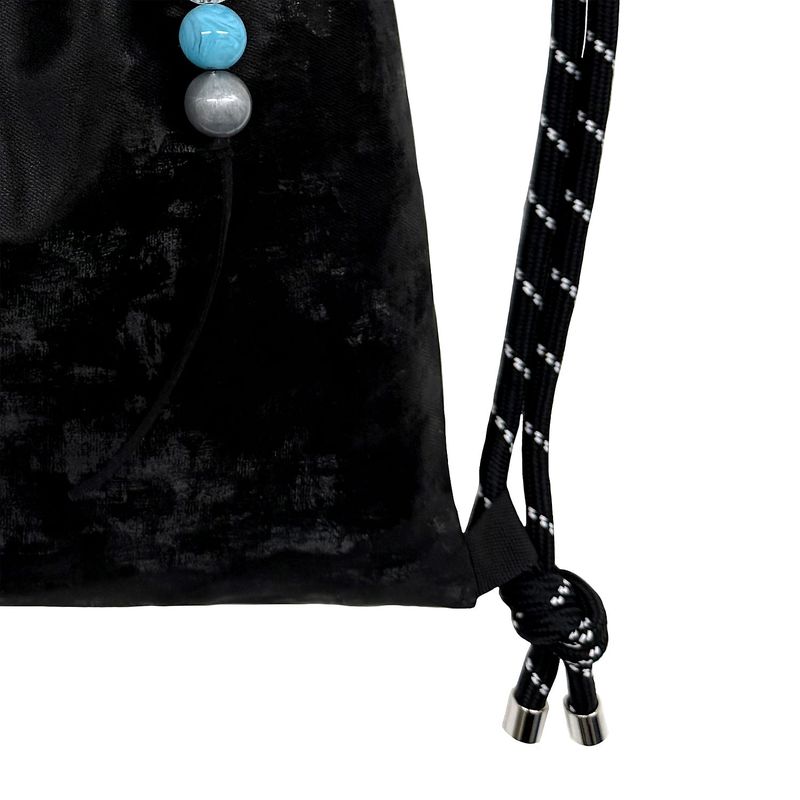 Bohemian Keyring Gym Sack [Black Suede]