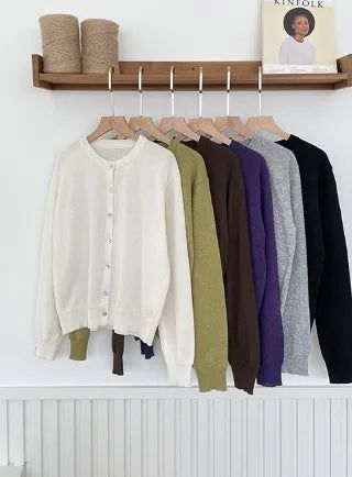 Moz Round Knit Cardigan