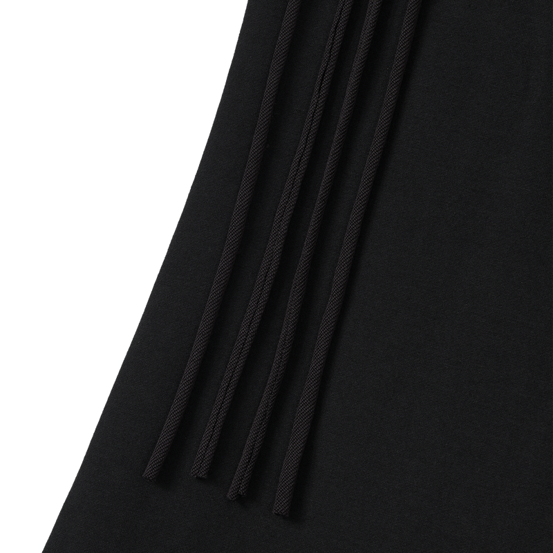 Layered Tied Drape Mermaid Skirt - BLACK
