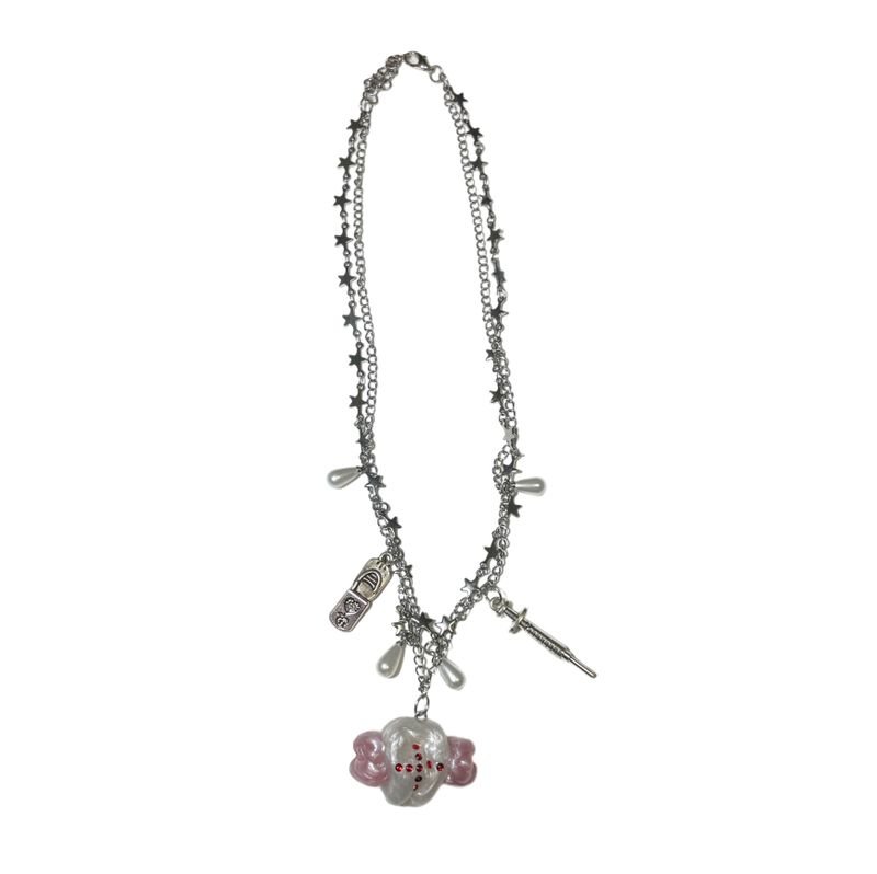 [MADE] Dentist Pink Angel Necklace