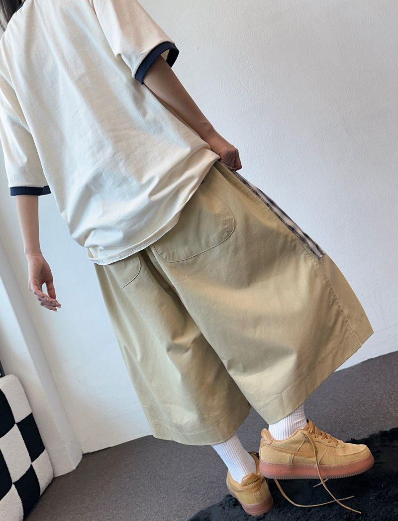 Sungre Raglan Contrast Oversized Tee 3color