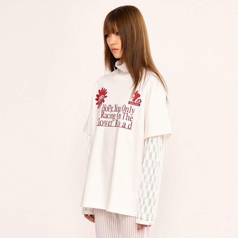 Layered T Shirt - White