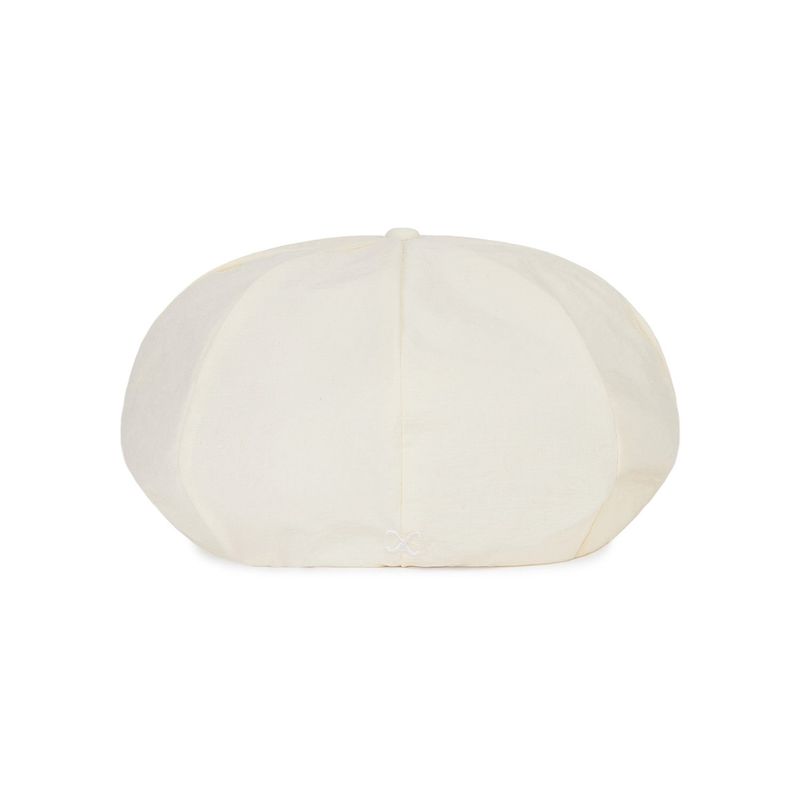 VA Curved Logo Easy Fit Newsboy Cap / Cream