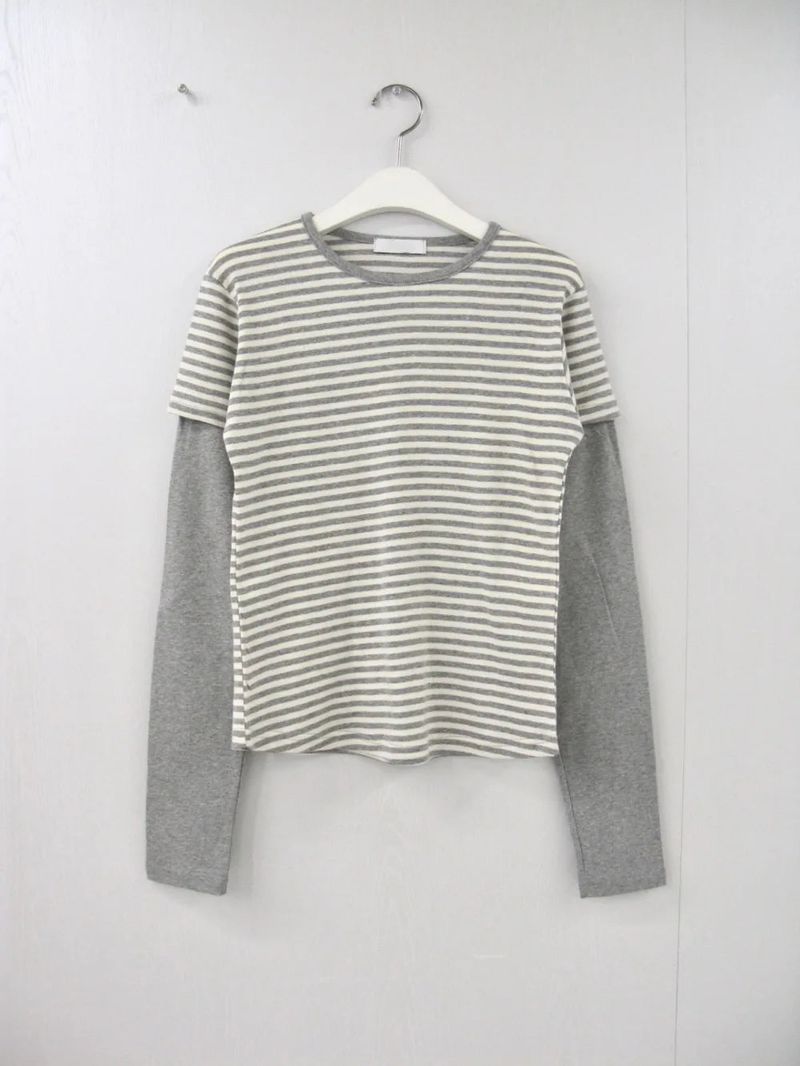 myorang（ミョラン）の「ポニーレイヤードダンガラTシャツ（3color）（Tops）」