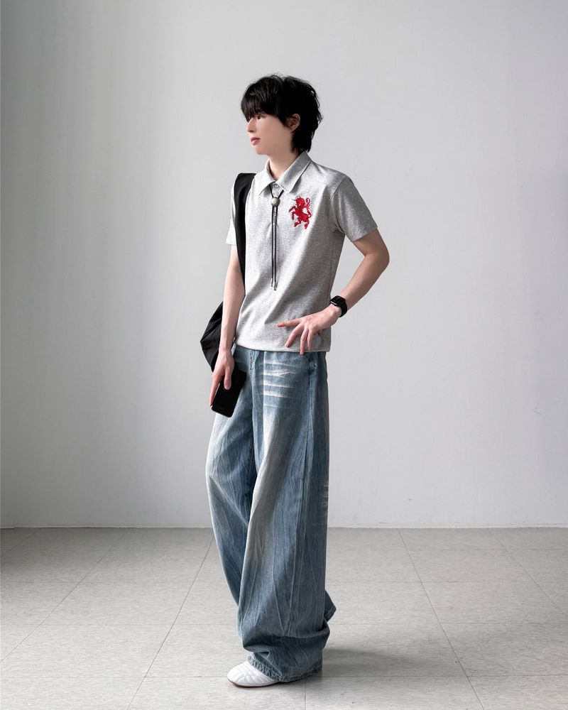 Maive Half Collar T-Shirt