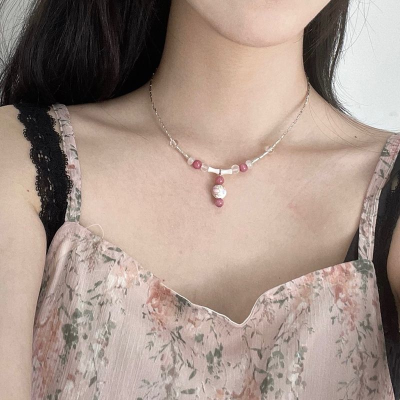 千日紅 oriental gemstone Necklace