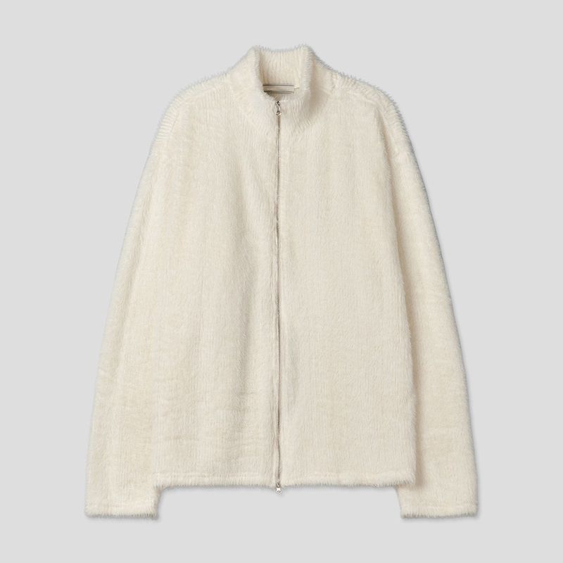 90's Lavin High Neck Soft Fur Zip-Up (2 colors)