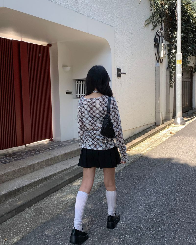 プリーツアンバランススカート