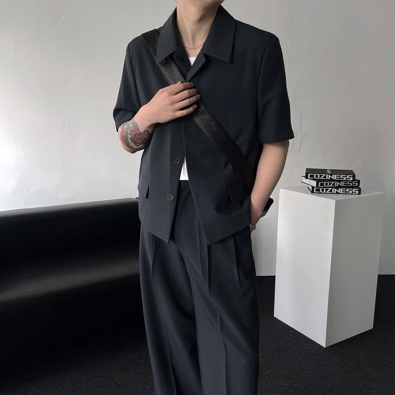 CR Clock Stan Collar Half Crop Jacket (2 colors)