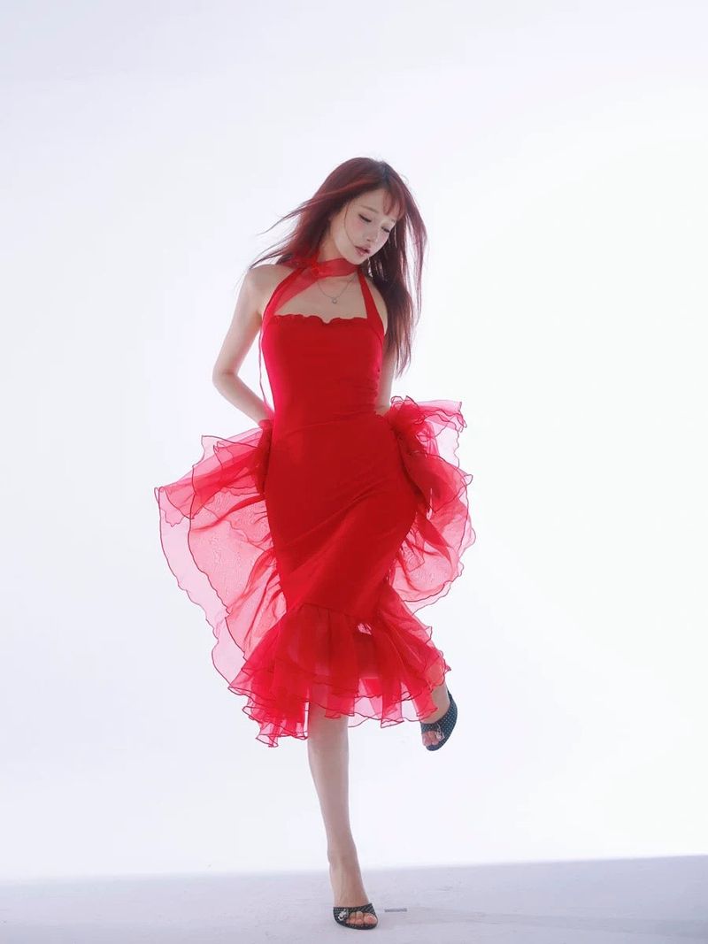 rose island（ローズアイランド）の「[Rose Island] Goldfish Princess 「海で一番美しい金魚姫」 Midi Dress（Dresses）」