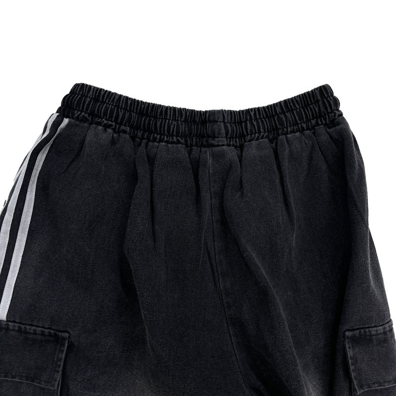  denim track cargo pants