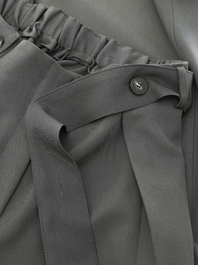Bandell Strap Pintuck Slacks