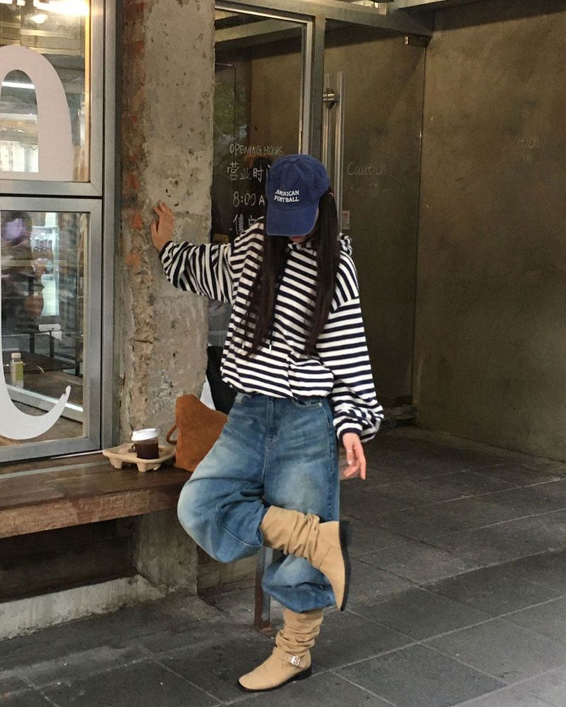 Fiction Stripe Hoodie