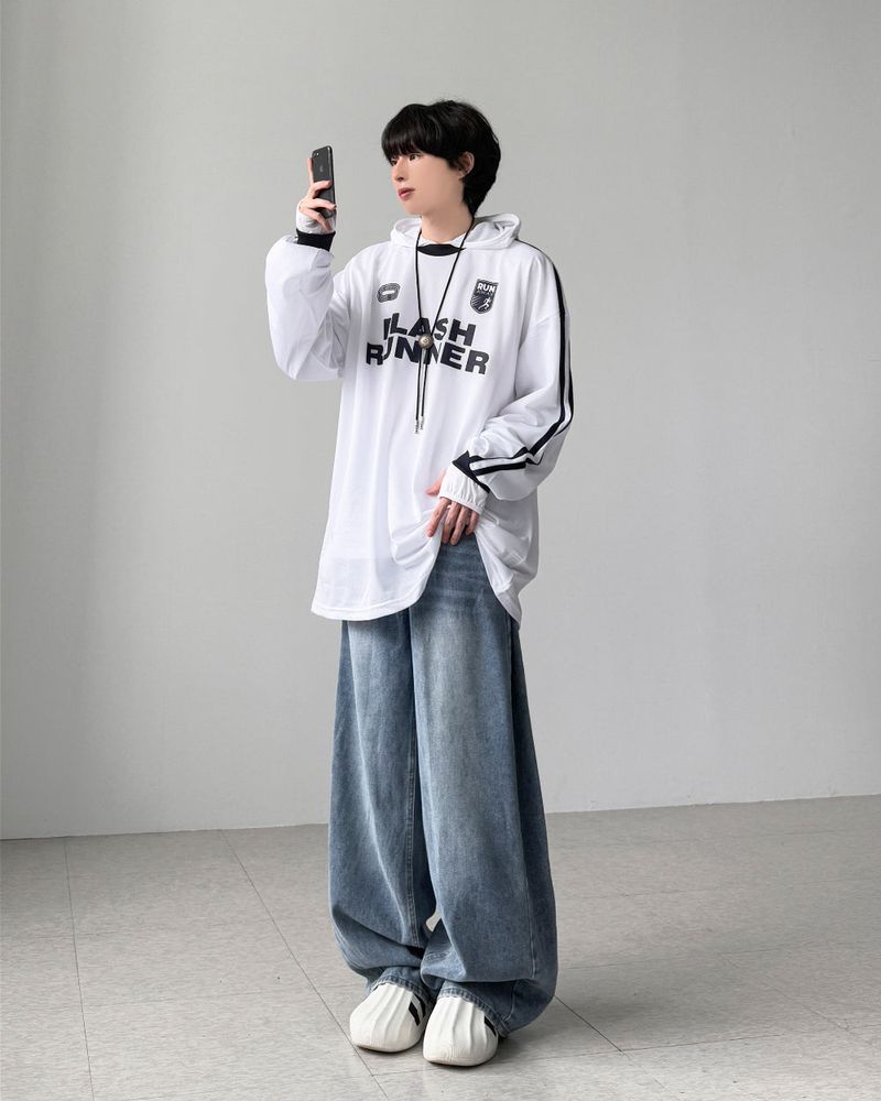 Flux Pintuck Wide Denim