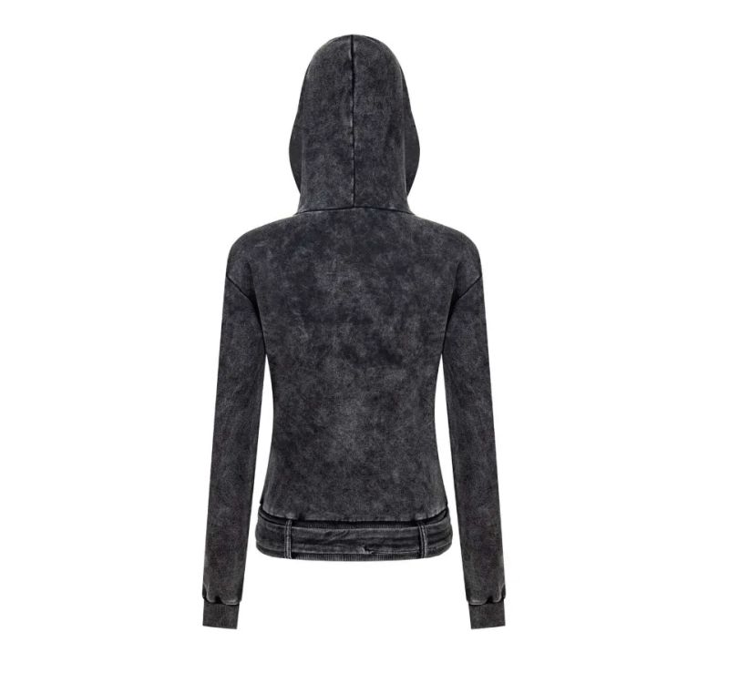Jayden Off-Shoulder Hoodie Zip-Up