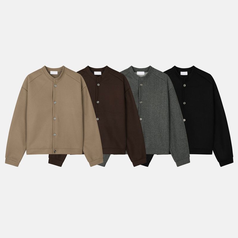 League wool crop cardigan jacket