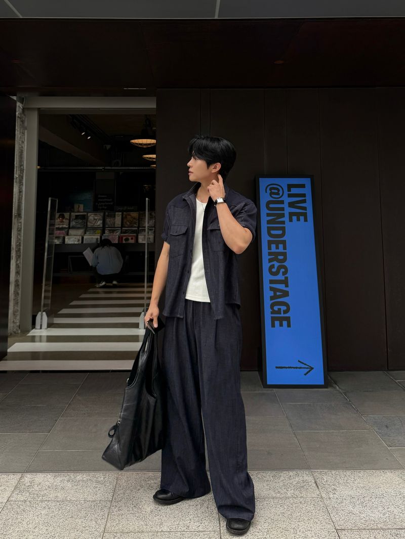 Mir banding denim pants