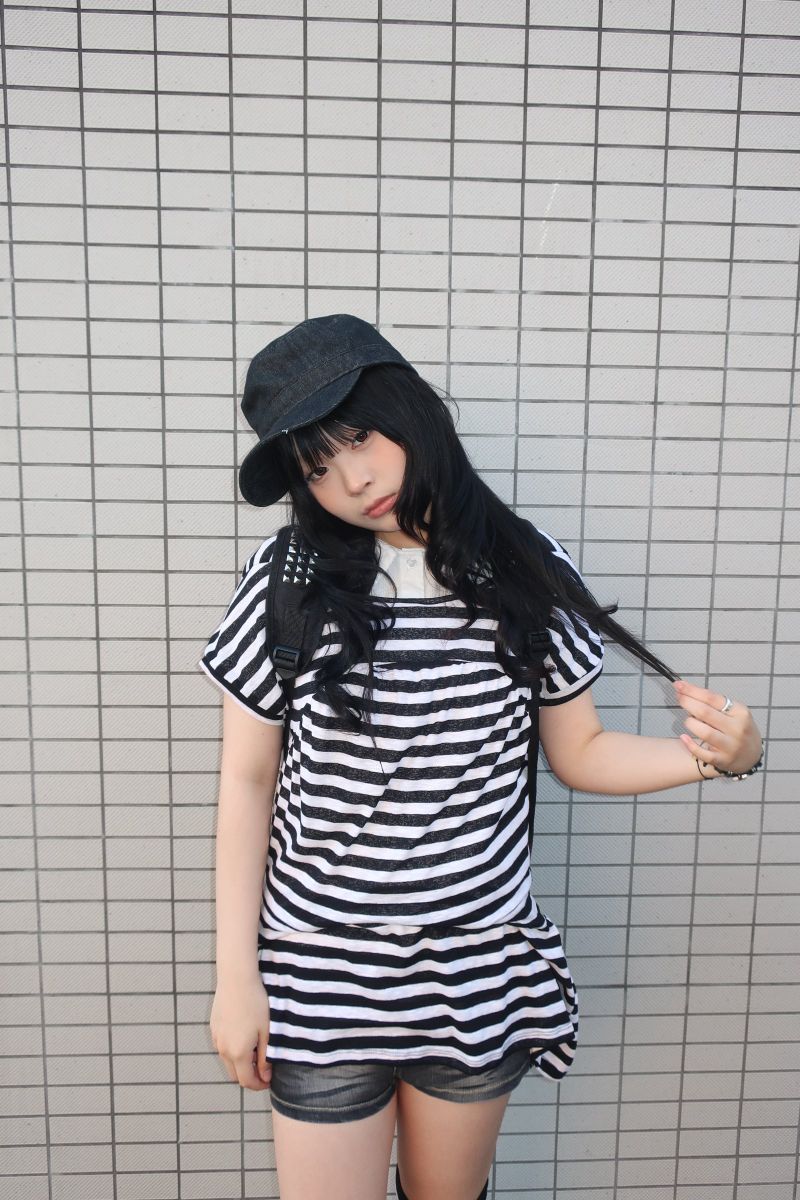 Tenshe（テンシズ）の「ルーズストライプワンピース（ワンピース/ドレス）」