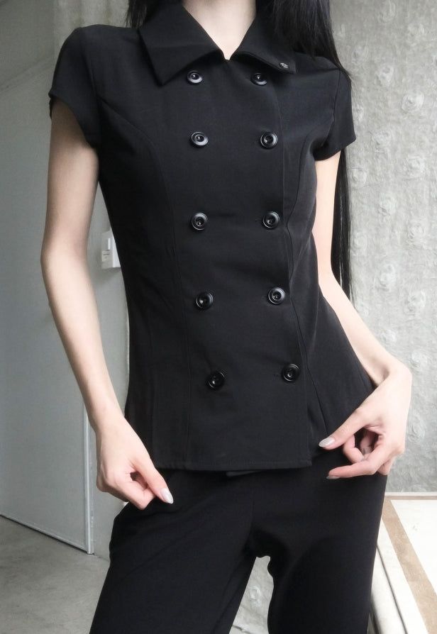 26SS★ [ EEUN MADE ] Rosette Button Top