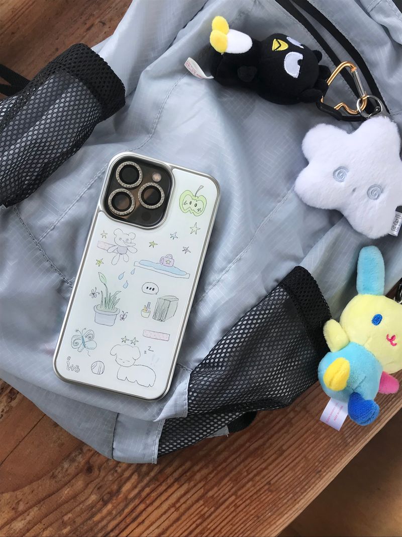 [MADE] Doodle note silver epoxy case 