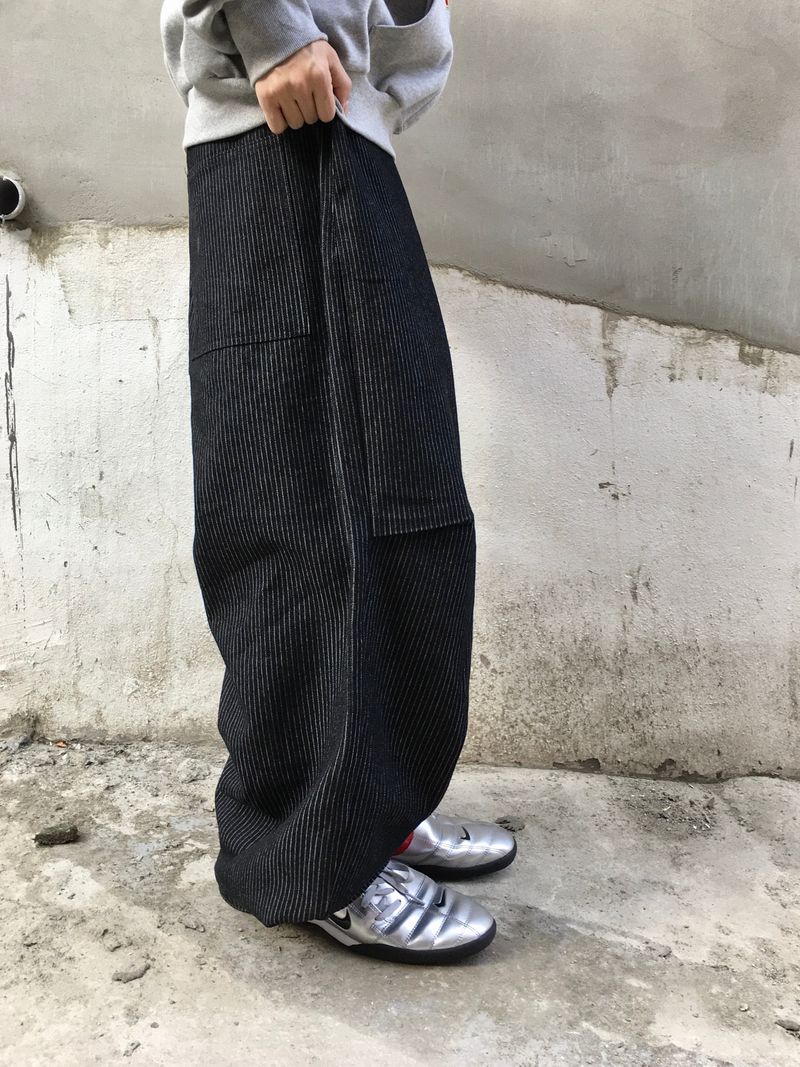 Ruton Pintuck Wide Stripe Pants 2C