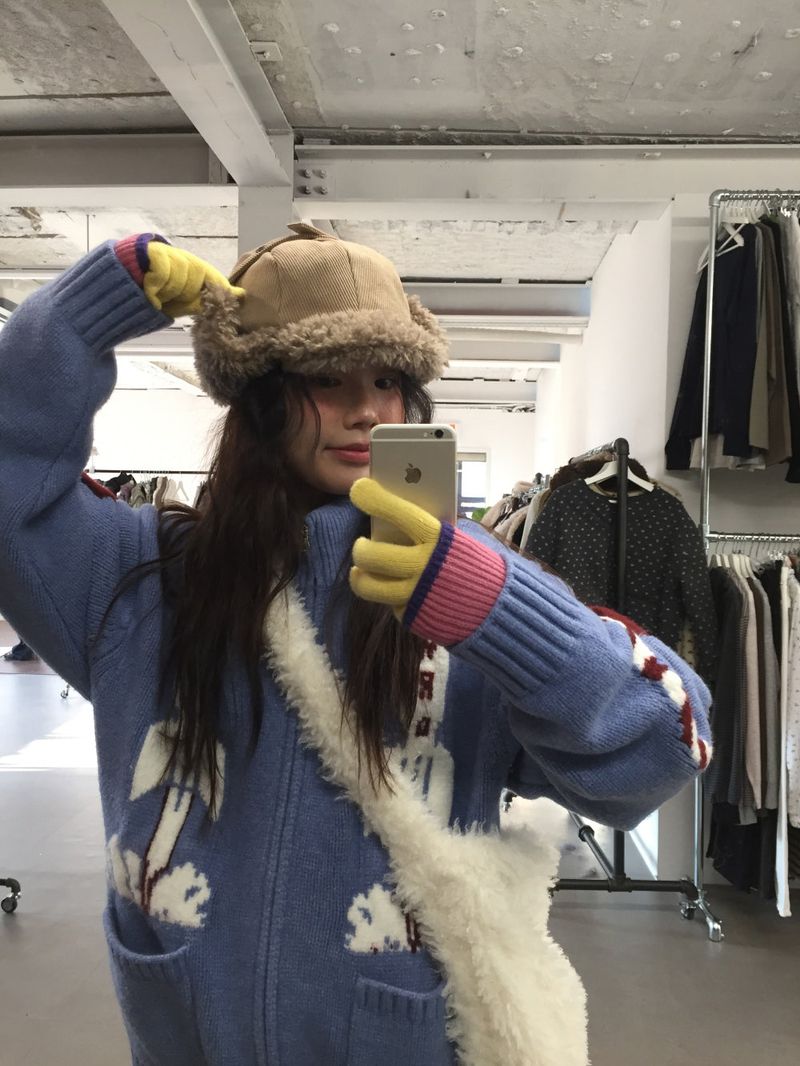 Reversible Boucle Trapper Hat (2 Colors)