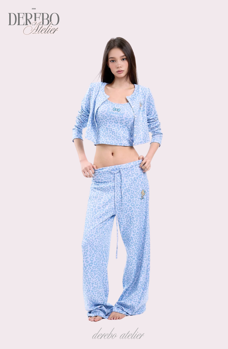 Mob Leopard Three-Piece Trading Set-up (SLEEVELESS TOP)