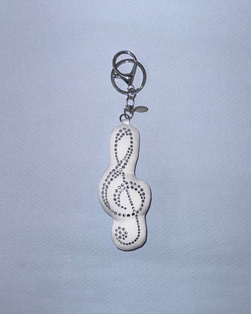 [MADE] Twinkle cushion keyring - treble[G] clef