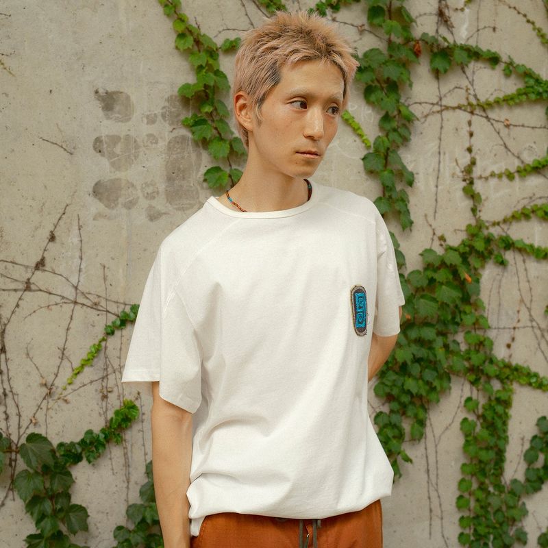 Fuzzy half T-shirts / Off White