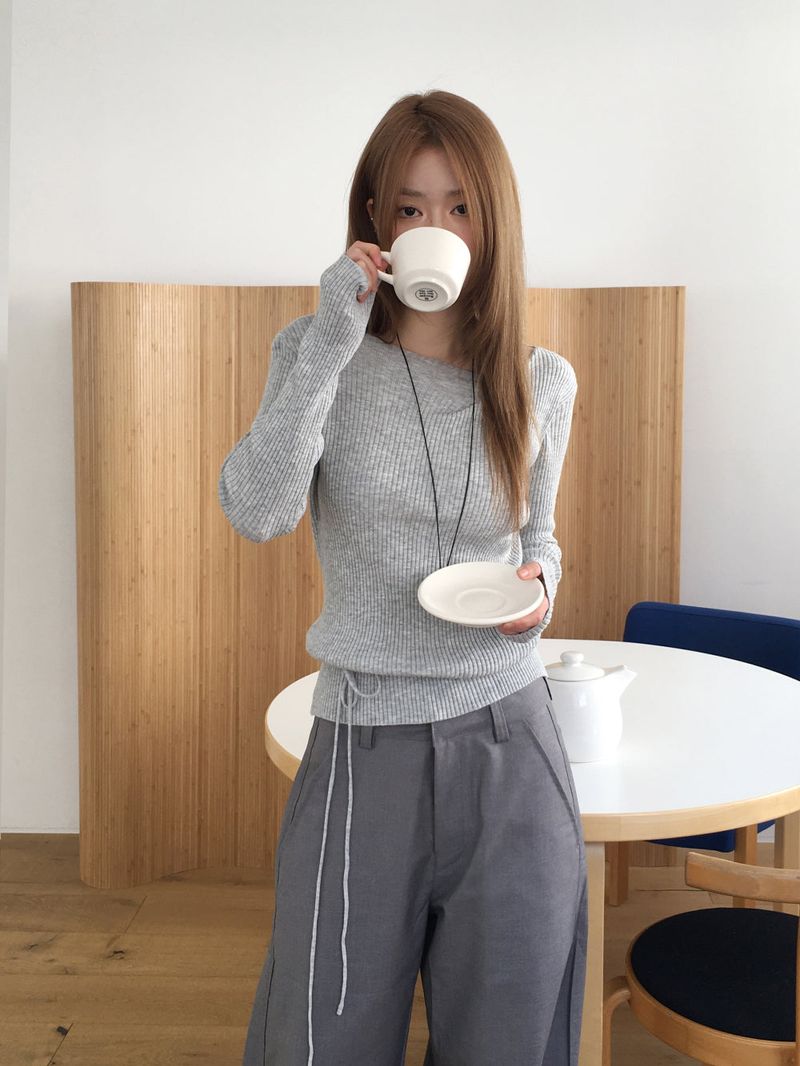 Amour drape knit
