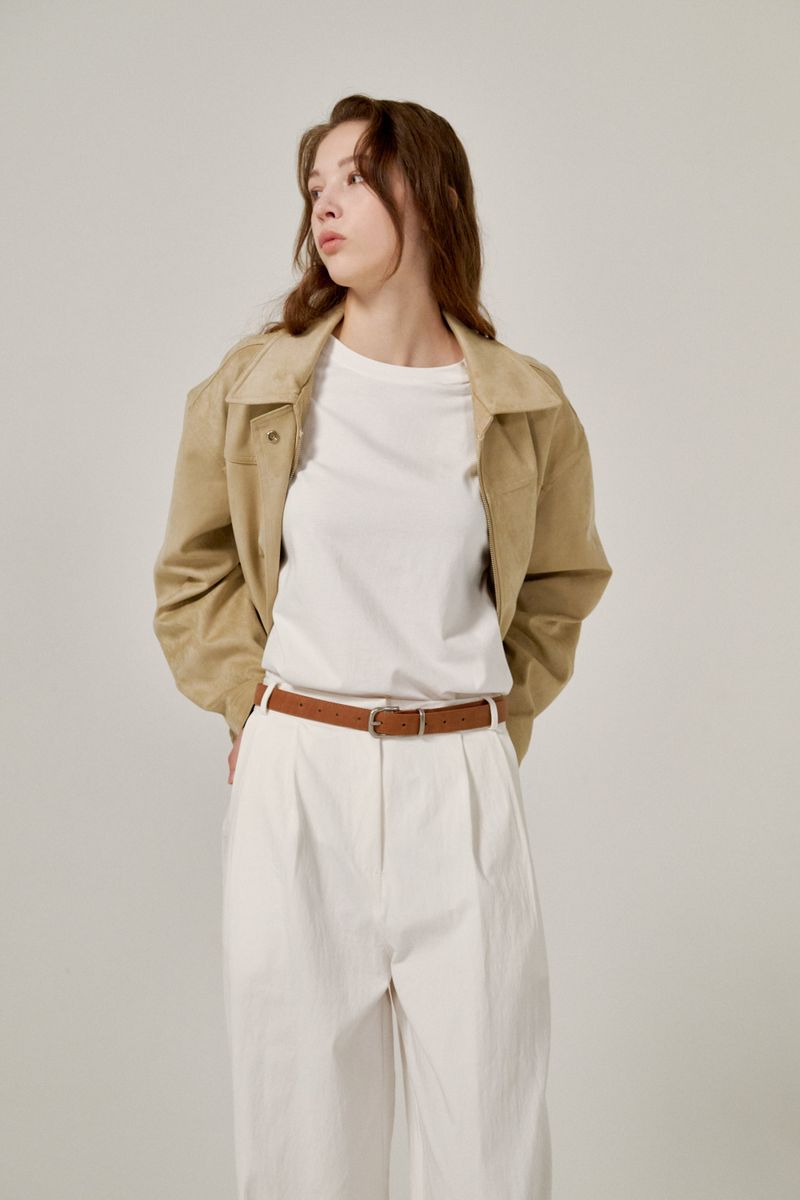 Suede jumper (Beige)