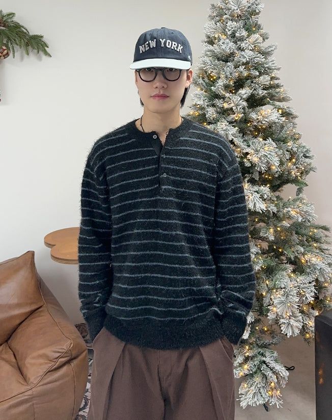 SATIIIZ（サティーズ）の「Roed ST Hairy Knit（Tops）」