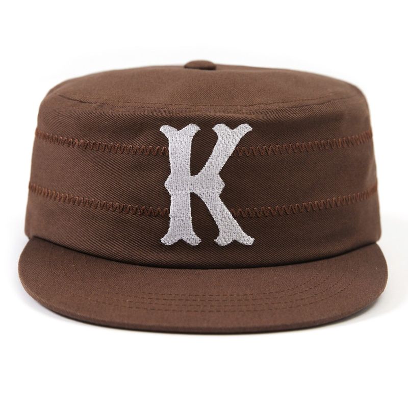 kv pillbox cap brown