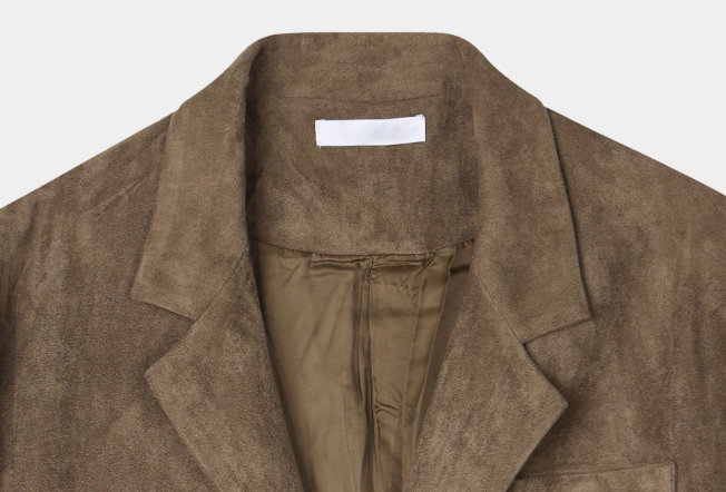 Look Hour Vintage Suede Overfit Blazer Jacket