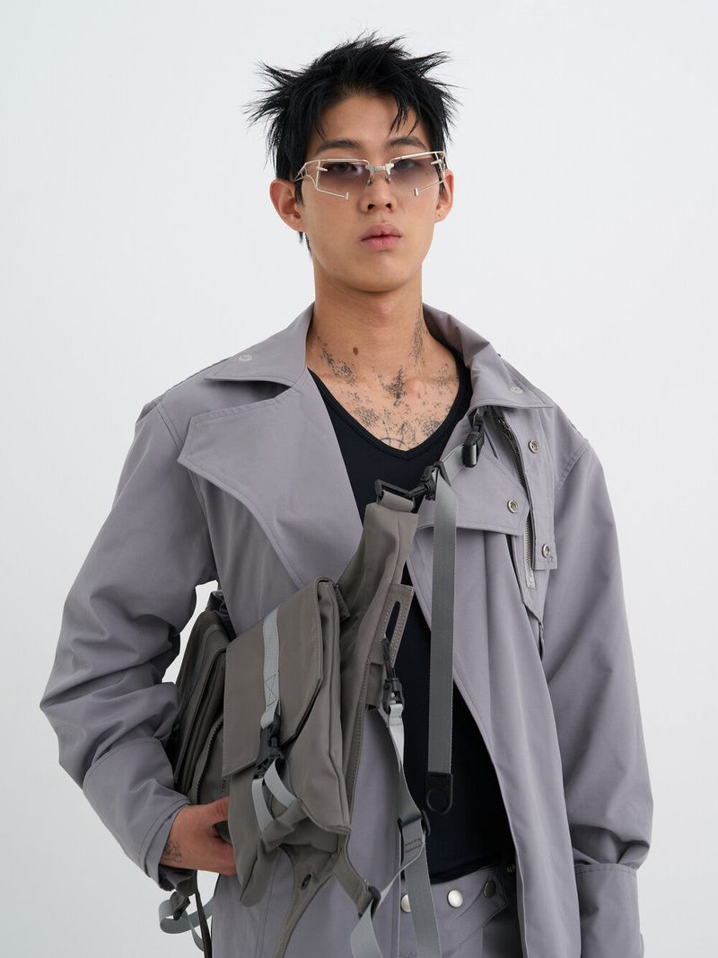 Ghost In The Shell TYPE - S Glasses (Grey Tint Glasses)
