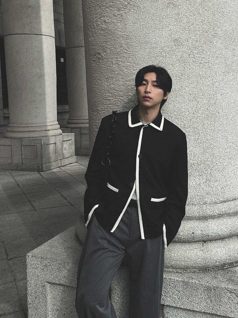 ASCLO（エジュクロ）の「ASCLO Bicolor Eri Tweed Jacket (2color)（Jackets/Outerwear）」