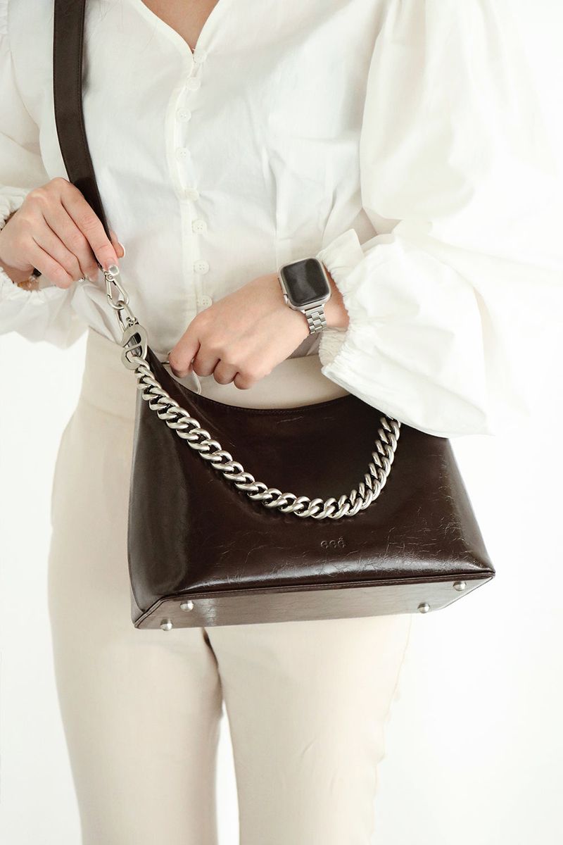 BOLD CHAIN CITY BAG_3COLORS