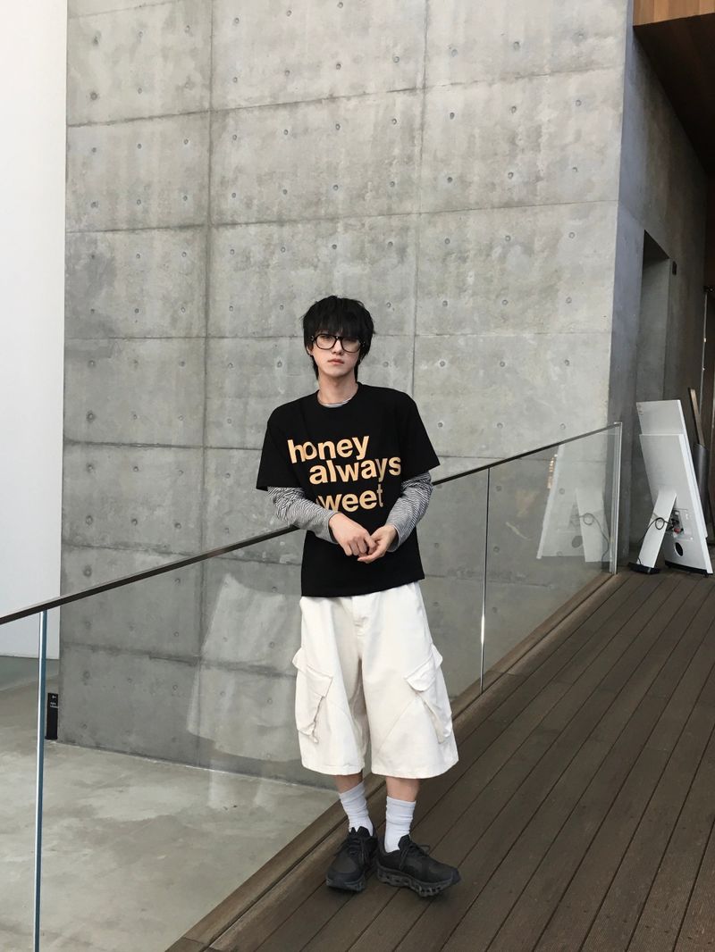 DISCERNMENT（ディサーンメント）の「スウィート セミクロップ ショートスリーブ Tシャツ 6C（トップス）」