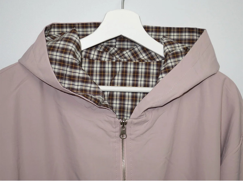 crinkle reversible jacket