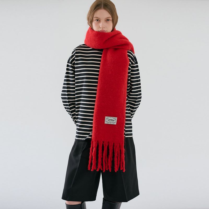 Soft Brushed Muffler_Red