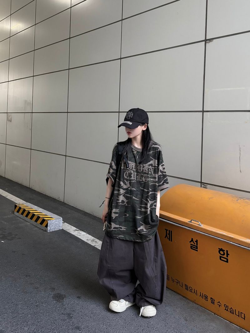 cotton snap balloon pants