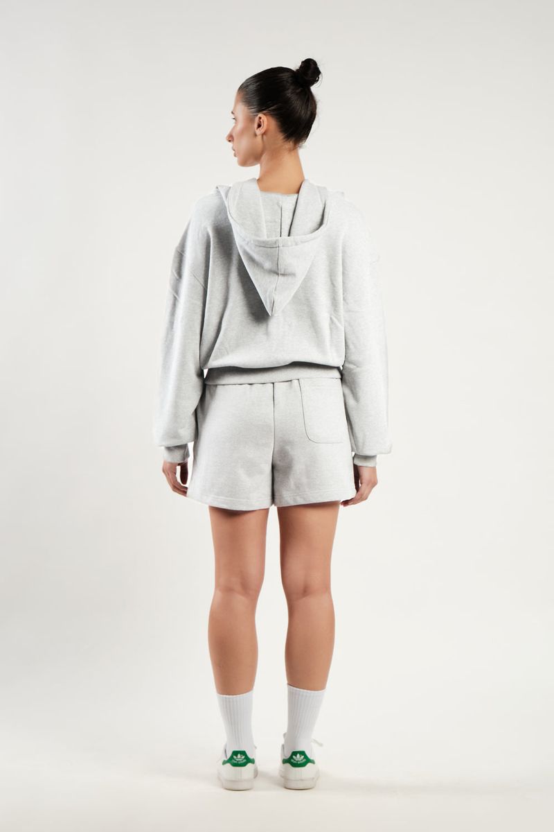 TEMPUS PATCH SHORT PANTS [WHITE MELANGE]
