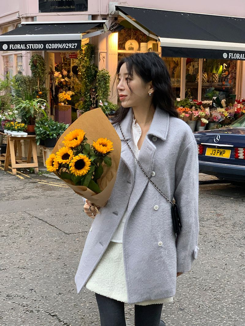[MADE] Tion Mohair Handmade Pe Coat